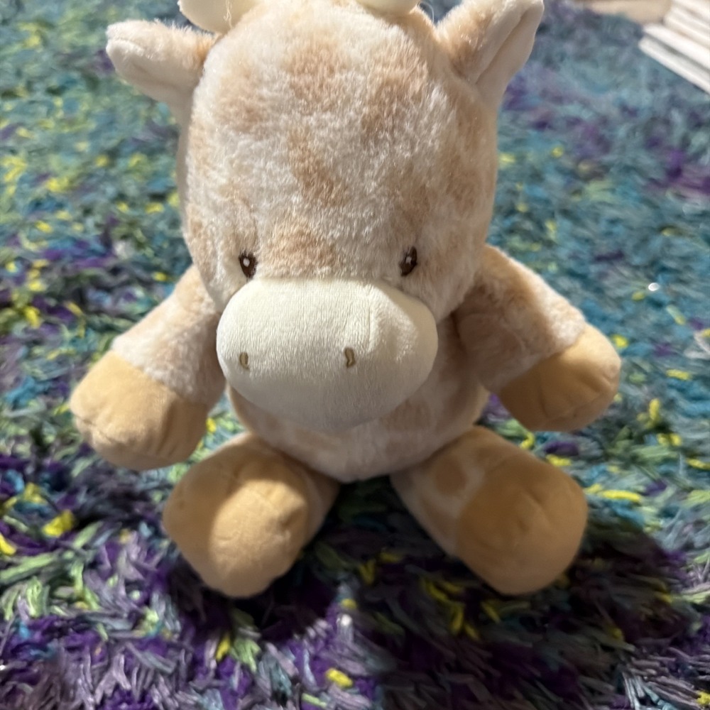 Kelly Baby Kelly Toy 12" Cuddle Giraffe Rattle Plush Crinkle Ears Unisex Beige‎